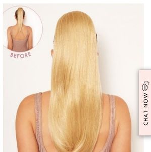 Lullabellz 22" Sleek Full-Body Bleach Blonde Ponytail